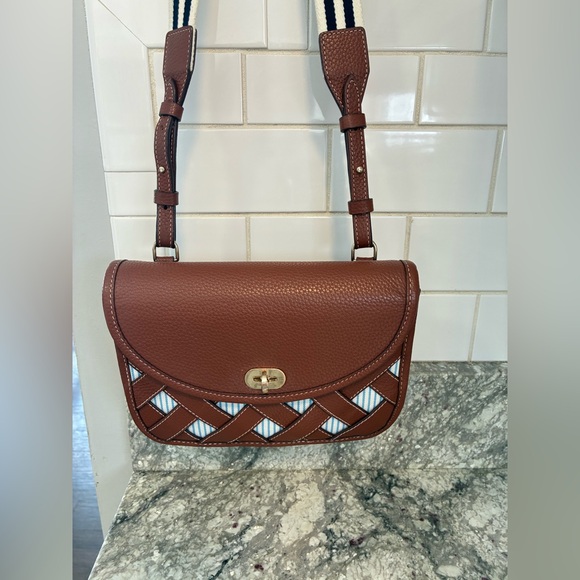 Draper James Brown and White Crossbody Bag - Picture 4 of 15